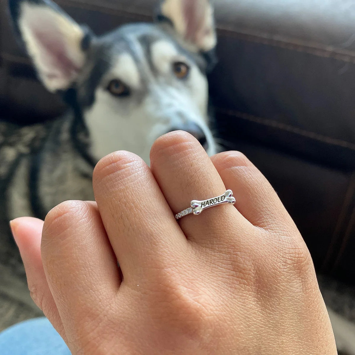Custom Pet Portrait Ring – Personalized Jewelry Featuring Your Pet