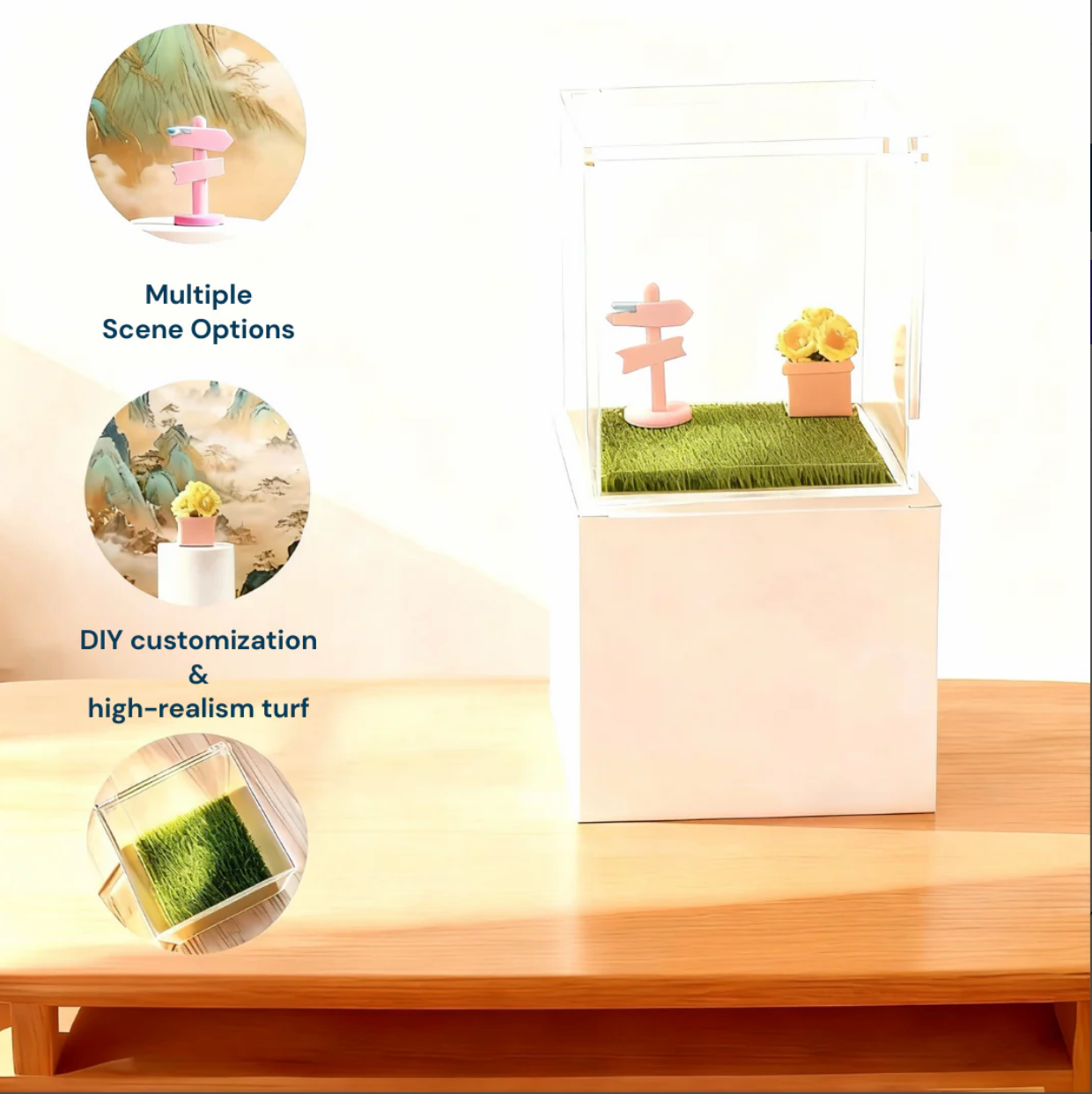 Holographic Digital Pet House, Pet Commemorative Ornament, High-Transparency Holographic Image, DIY Pet Project